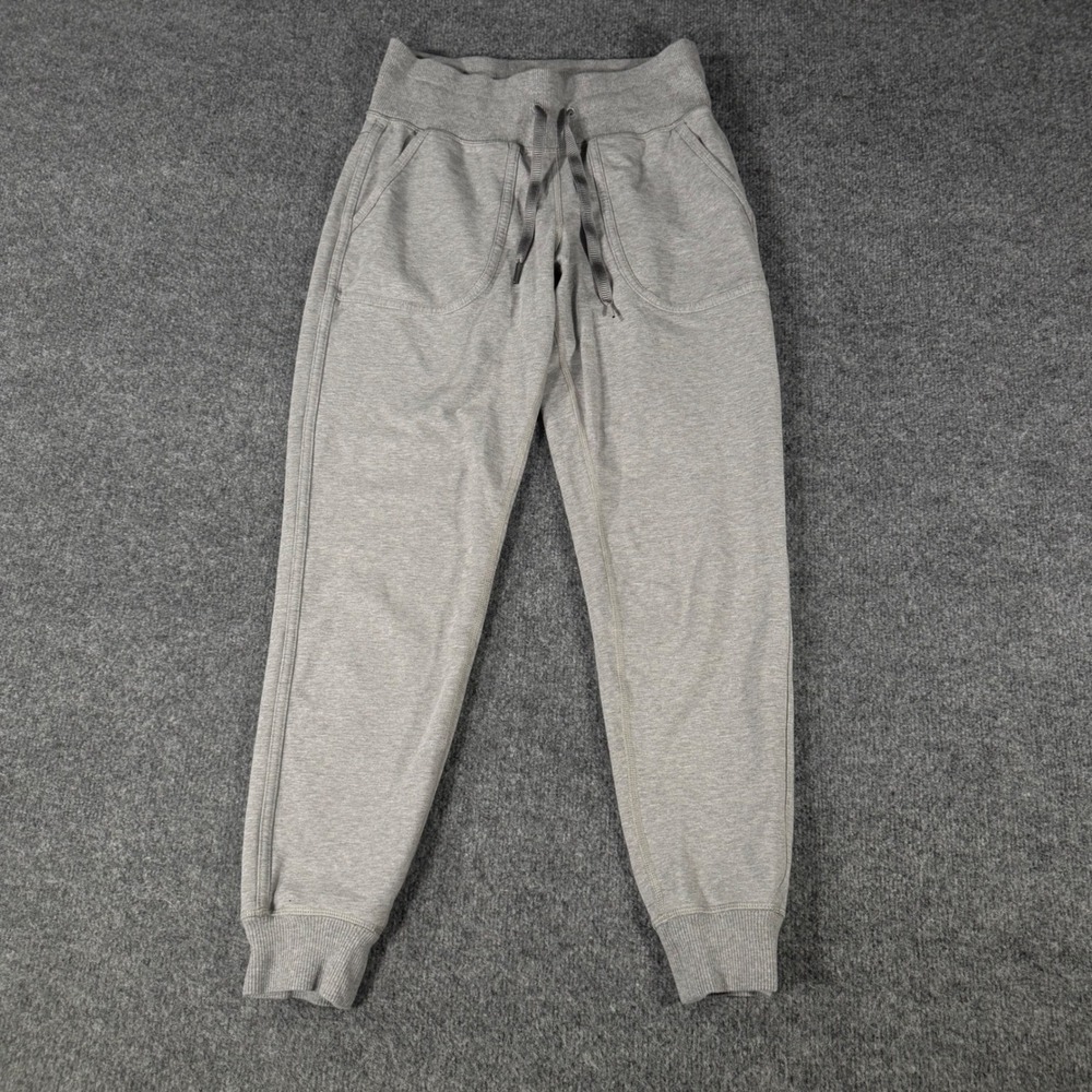 Lululemon Scuba Jogger Heathered Core Ultra Light Grey Sweatpants Size 4 Womens